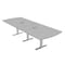 Skutchi Designs 45 in W, 120 in L, 29 in H, Engineered Wood Top, Grey HAR-AREC-46X119-T-ELEC-XD01 - alternate 1